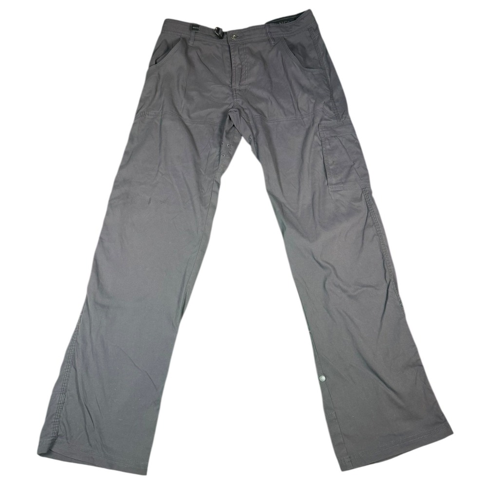 Prana Cargo Pants Men Size‎ 32W x 32L Gray Outdoor Casual Hiking Workwear